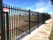 Pressed Spear Top 2100mm*2450mm Hercules Steel Fence Panels 2 X Rails 40mm RHS X 1.6mm Spacing 125mm Upright 25mm X 1.2m